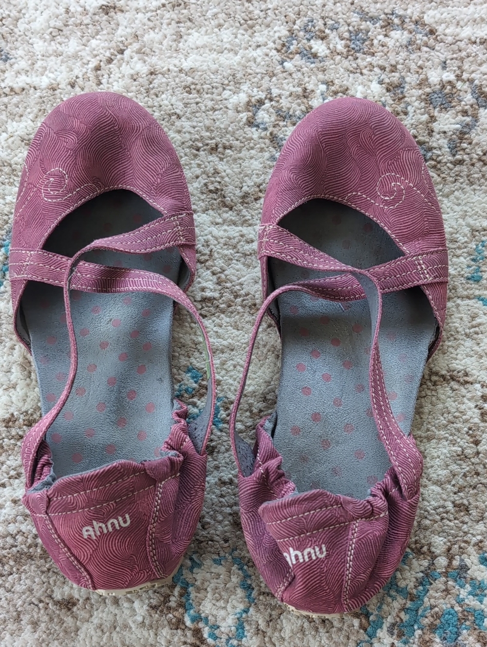 Ahnu Women's Dusty Rose Casual Mary Jane Flats